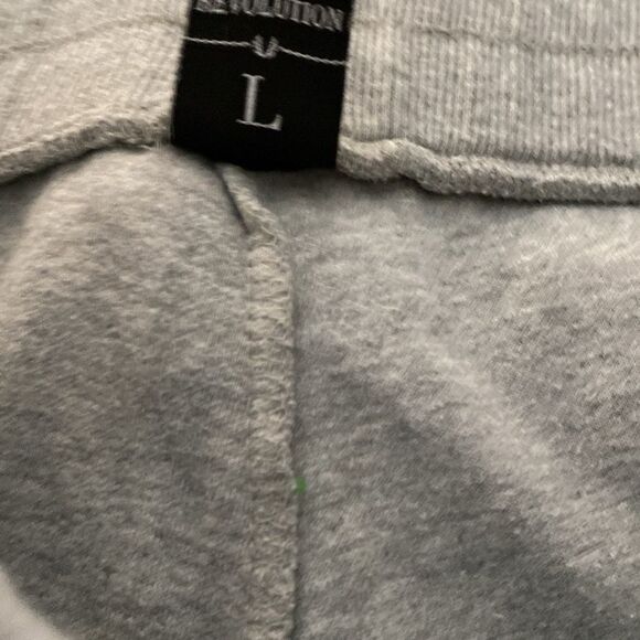 AESTHETIC REVOLUTION Light Gray Joggers with Zippered Bottom Size L - Picture 8 of 8